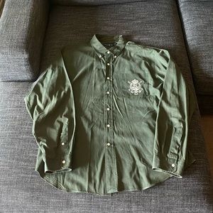 Polo By Ralph Lauren Button Down Shirt 46% Silk